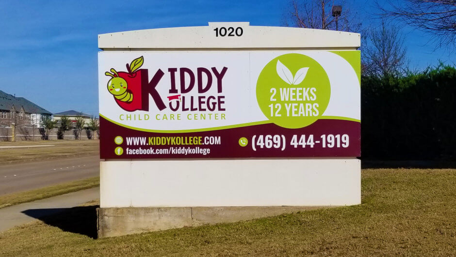 Kiddy Kollege in Allen Giant Sign Company