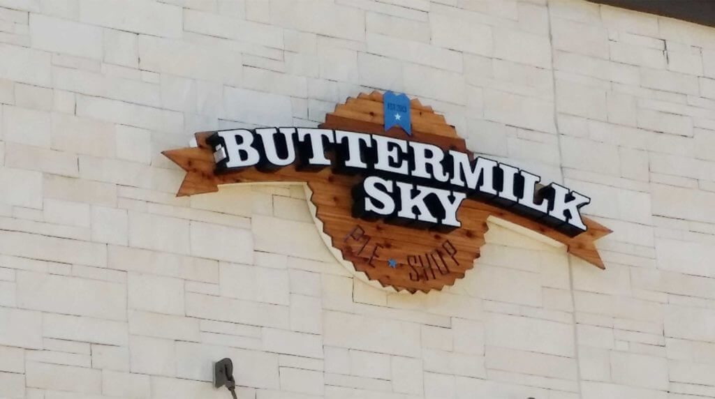 BUTTERMILK SKY PIE SHOP Colleyville Giant Sign Company