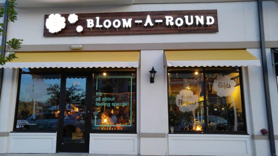 Halo (reverse)-lit channel letters with routed faces. Acrylic with ...