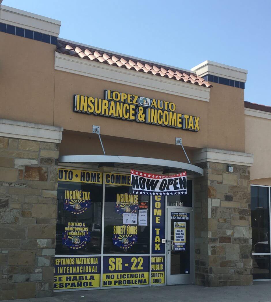 Lopez Auto Insurance in Fort Worth Giant Sign Company