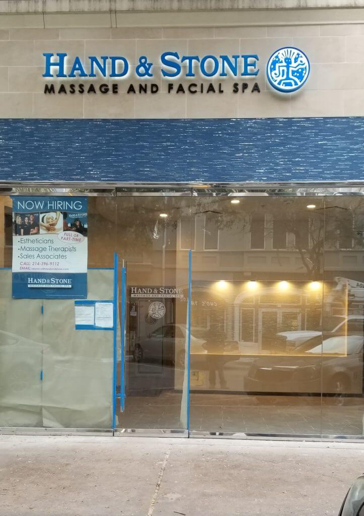 Hand & Stone in Dallas - Giant Sign Company