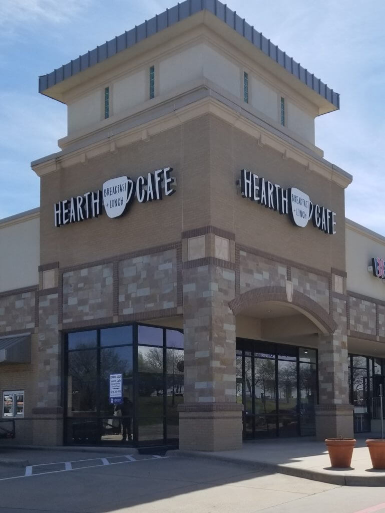 Hearth Cafe in Mansfield Giant Sign Company