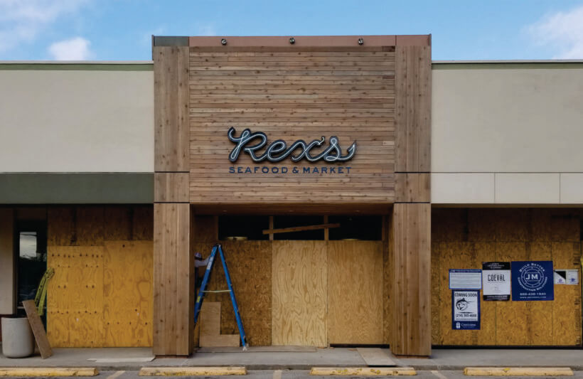 Rex's Seafood & Market in Dallas Giant Sign Company